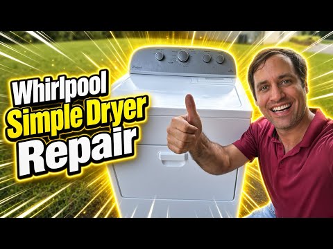 Plain Whirlpool Dryer Not Heating | Simple Heat Repair and Paint Job