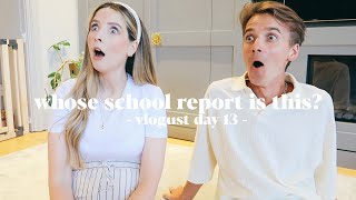 Whose School Report Is This? A Very Sunday Sunday | Vlogust Day 13