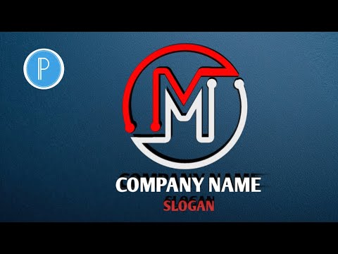 M Logo design on Pixellab with Smartphone #Tutorial