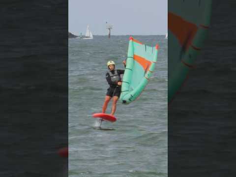 Playing with some gybe variations #wingfoil #wingfoiling #foiling