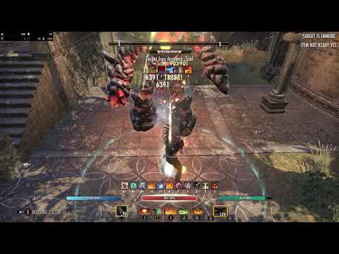 ESO Elsweyr PTS week 4 DPS Comparisons-StamDK (DW/Bow) HA Rotation, Advancing Yokeda 79k dps