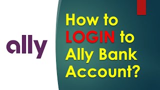 How to login to Ally Bank account