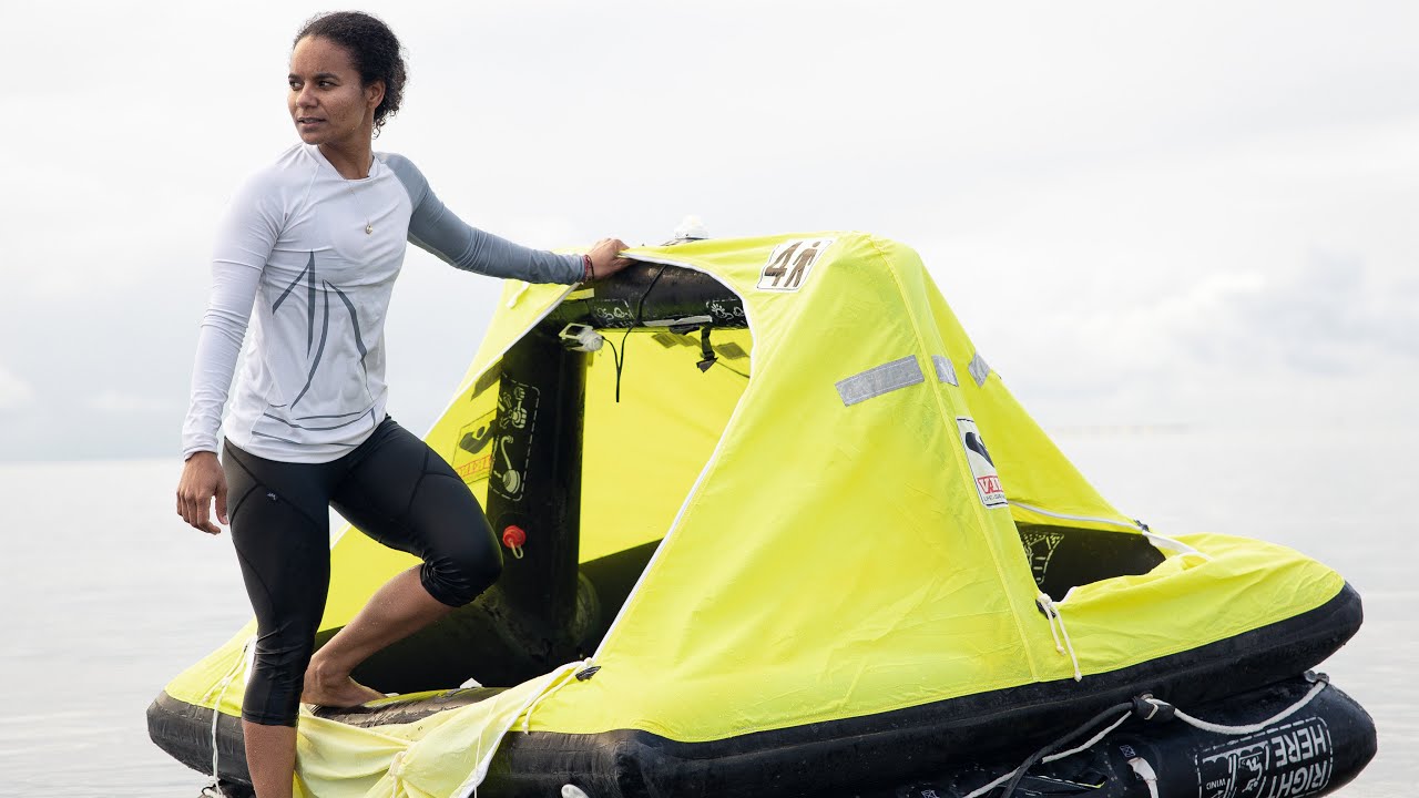We spent the night in an old Life Raft — Sailing Uma [Step 228]