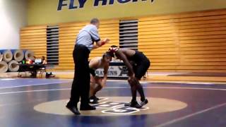 preview picture of video 'Alessi Taffanelli Wrestling 132 lbs Alonso High School Vs East Bay High School his 100 career win'