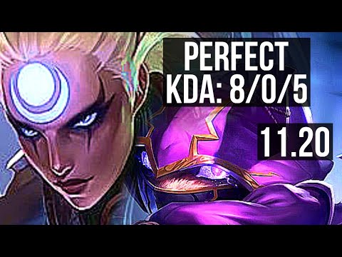 DIANA vs KENNEN (MID) | 8/0/5, 2.4M mastery, 800+ games, Legendary | NA Master | v11.20