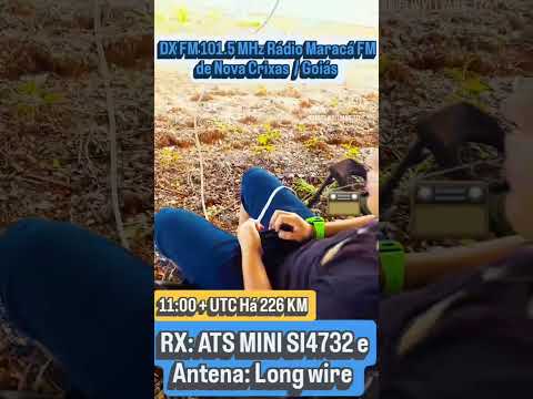 DX FM 101.5 MHz Rádio Maracá FM de Nova Crixas / Goiás