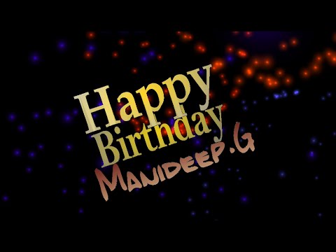 Manideep Gourishetty Birthday