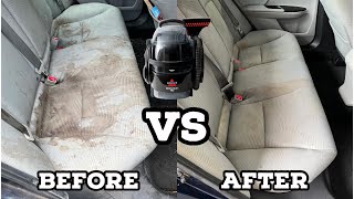 How To Deep Clean Your Extremely Dirty Seats With The Bissell Spot Clean Pro!