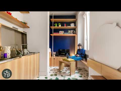 Fashion Student’s Cool Milan Micro Apartment, 21sqm/226sqft