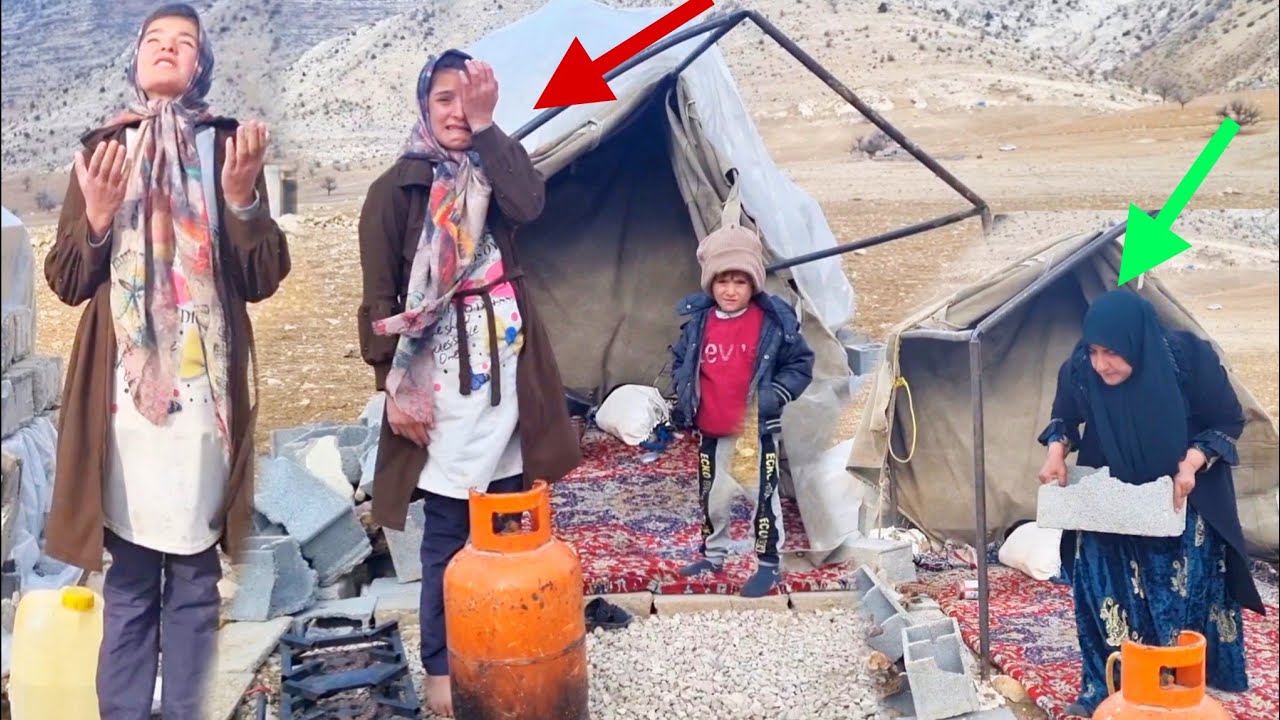 The merciless storm and the destruction of Umm al-Banin's tent: and the help of an unknown woman.💔😔