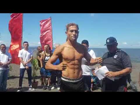 MAYCOL MENDOZA Y YERLIN HERRERA, 64 KG. PESAJE CAMP CAMP COPA ALEXIS ARG N.10.VIERN 10 NOV 2023BOXEO