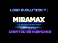 Logo Evolution 7 Miramax Films 1979 Present