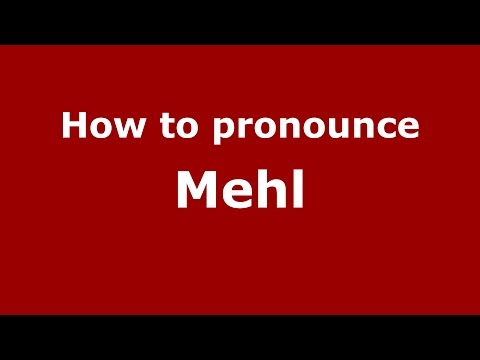 How to pronounce Mehl (Spanish/Argentina) - PronounceNames.com