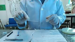 Preparo de Lâminas para observação de fungos.