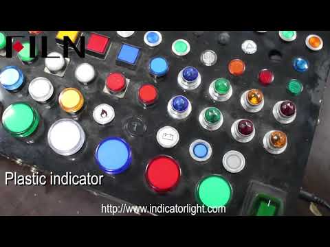 indicator light&push button switch on panel
