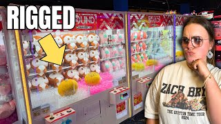 The MOST RIGGED Claw Machine Arcade EVER!