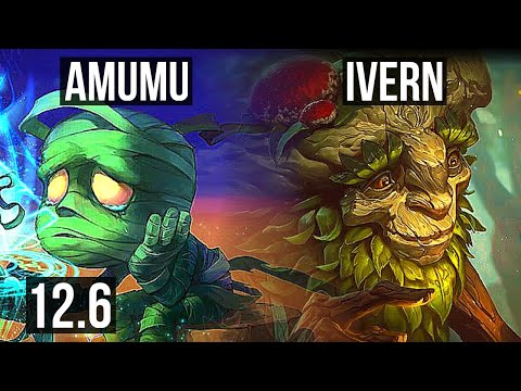 AMUMU vs IVERN (JNG) | 73% winrate, 0/1/12 | KR Diamond | 12.6