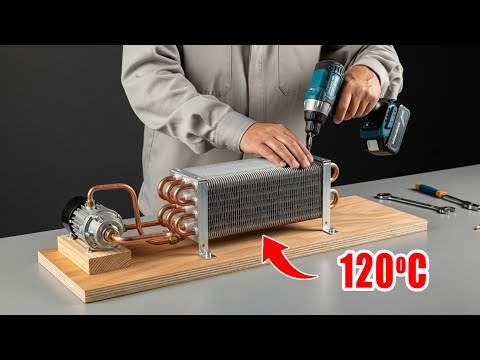 Free Hot Water All Year Round! Try Insert Copper Pipe To The Motor And Get Free Hot Water 🔥