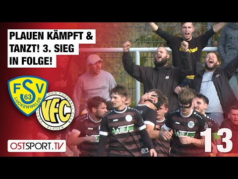 Plauen kämpft & tanzt! 3. Sieg in Folge: FSV 63 Luckenwalde - VFC Plauen | Regionalliga Nordost