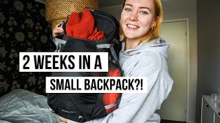 Pack with me for Portugal | Traveling with just a personal item: 2 weeks in a small backpack!