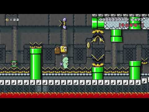 庭園管理士の城　 by サブ　りょんりょん - Super Mario Maker - No Commentary 1bn