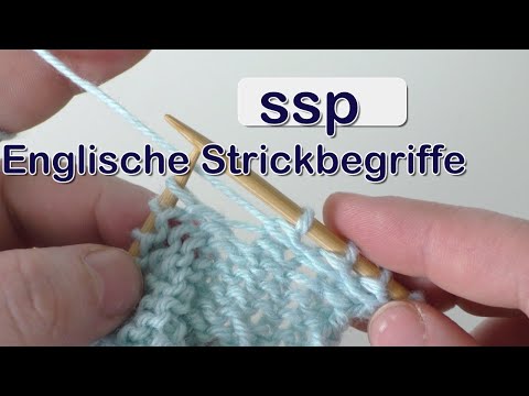 SSP   Englische Strickbegriffe