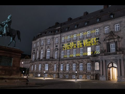 Aktion på Christiansborg: Byg Fort Europa!