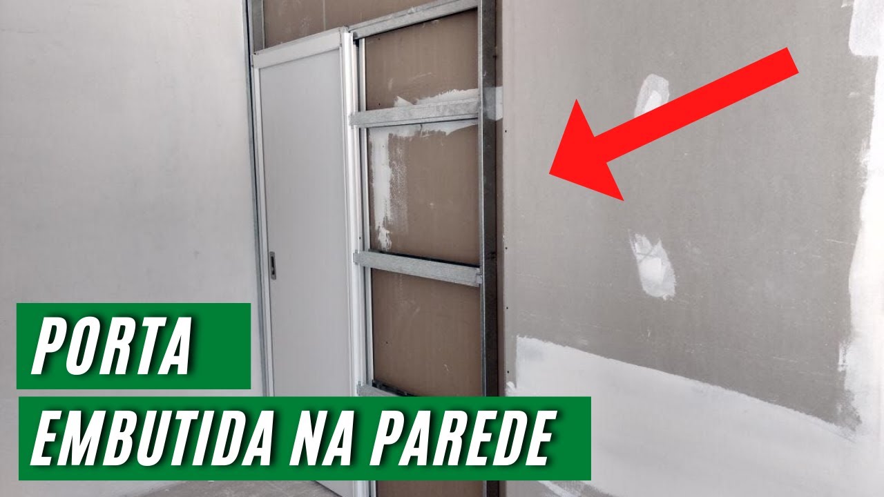 VEJA COMO FUNCIONA UMA PORTA EMBUTIDA NA PAREDE
