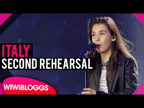 Second rehearsal: Fiamma Boccia (Italy) Junior Eurovision 2016 "Cara Mamma”