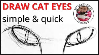 How to Draw Cat Eyes (simple & quick)