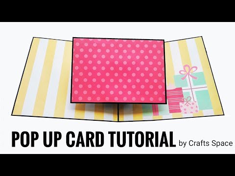 Pop Up  Photo Card Tutorial | Elements for Scrapbook | how to make Scrapbook pages | By Crafts Space
