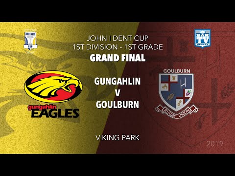 2019 John I Dent Divisional Grand Final - 1st Division 1st Grade - Gungahlin Eagles v Goulburn