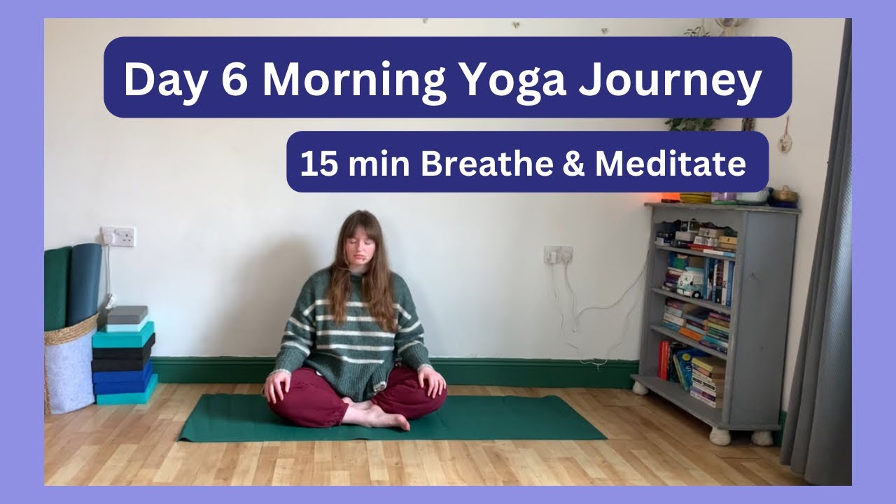 15 min Morning Meditation & Breathwork Practice | Day 6 of 14 Day Morning Yoga Journey ❤️