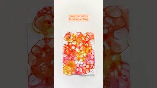 How to create a bubble painting 🫧🎨