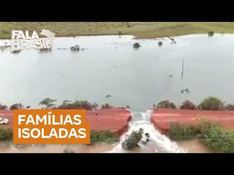 Chuva destrói trecho da BR-401 na cidade de Normandia, em Roraima