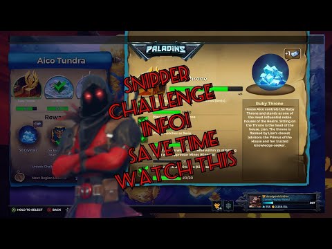 Kinessa snipper challage Paladins