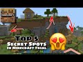 TOP 5 SECRET SPOTS For Mining In Minecraft Trial