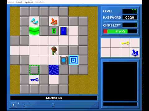 CCLP1 level 77 solution - 8 seconds