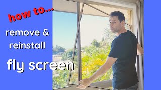 How to Remove and Install aluminium fly wire window screen with Inspire DIY Kent Thomas
