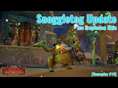Snoggletog Update + Ice Eruptodon Skin - First Look | School of Dragons [Gameplay #10]