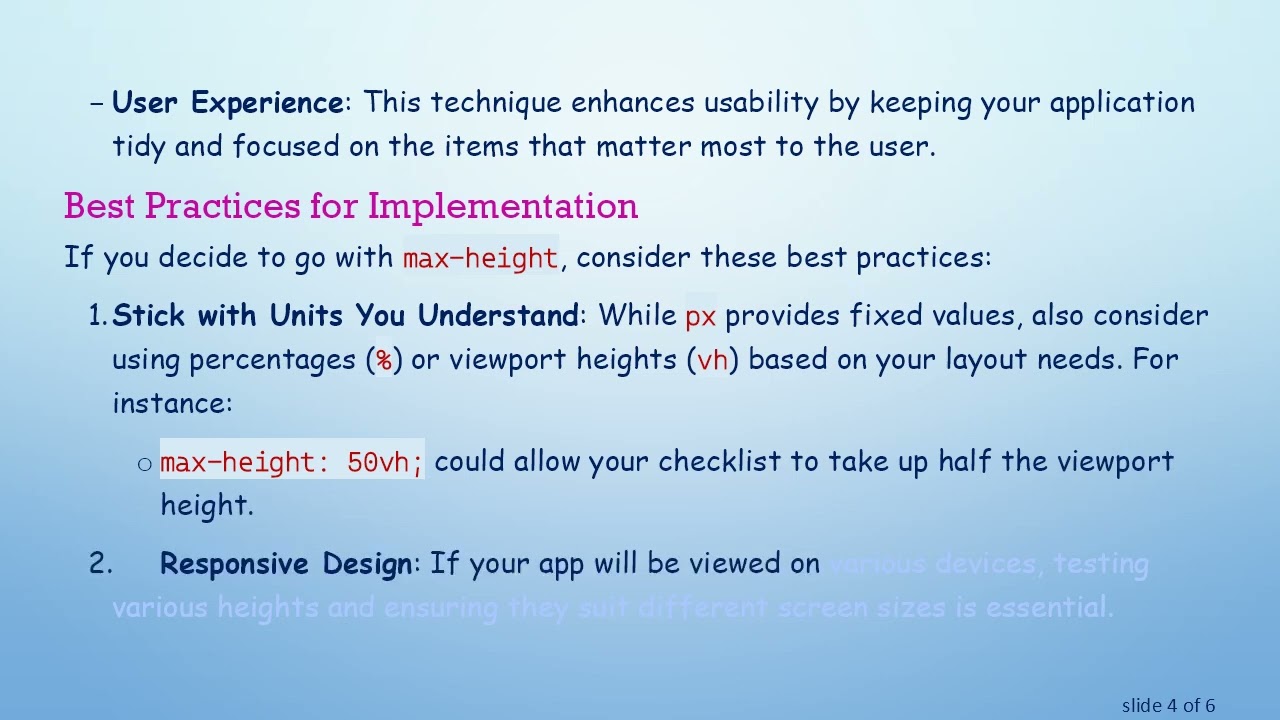 Is Using max-height for Scrollable Elements Hacky or Necessary?