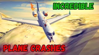 Realistic Fatal Airplane Crashes in Besiege | Plane Smash