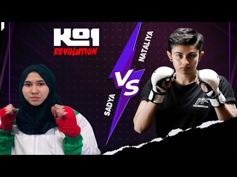 Nataliya Khan(T.K7)vsSadya Hazara(T.Lion's) amateur Flyweight Kickboxing bout,23rd March,KO1,karachi