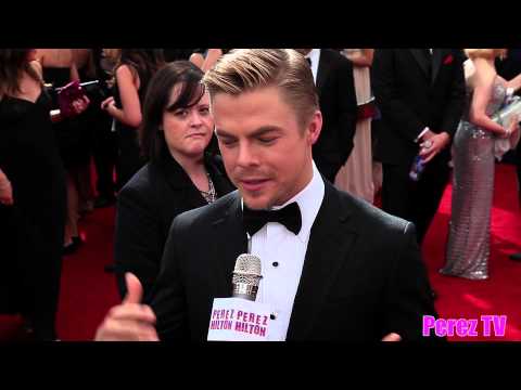 Derek Hough Talks DWTS & Amber Riley On The Emmy Awards Red Carpet! | Perez Hilton