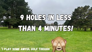 9 holes in less than 3 and a half minutes!! I play some terrible golf too!! ⛳️ 🏌️‍♂️#golf