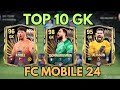TOP 10 GK IN FC MOBILE 24||BEST BUDGET GK FC MOBILE|best gk in fc mobile (part 6)