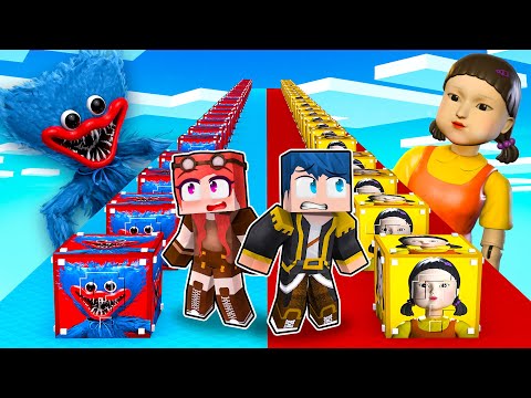 LUCKY BLOCK DI POPPY PLAYTIME VS LUCKY BLOCK DI SQUID GAME! - MINECRAFT