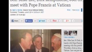 Sen. Mike Lee, Dirk Kempthorne, Joel Osteen meet with Pope Francis at Vatican