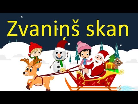 Zvaniņš skan | Bērnu dziesmas | Jingle Bells in Latvian | Ziemassvētku dziesmas