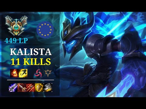 Kalista Top vs Aatrox - 11 kills - Afdetgdrhdshg - EUW Grandmaster (449 LP)